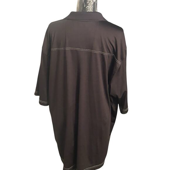 Pebble Beach Shirt Mens 2XL Black Short Sleeve Active Performance Polo Golf - Picture 4 of 6